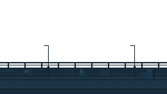 Pixel art close road